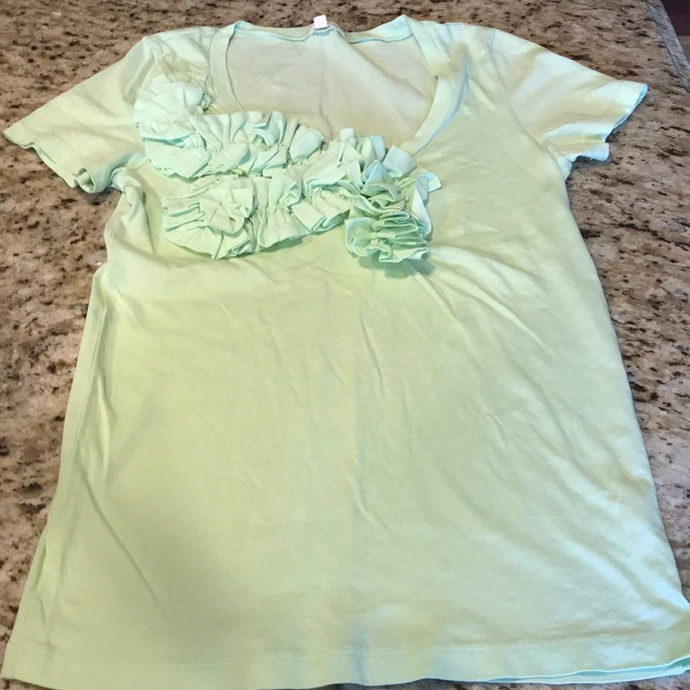 Jcrew ruffle tee